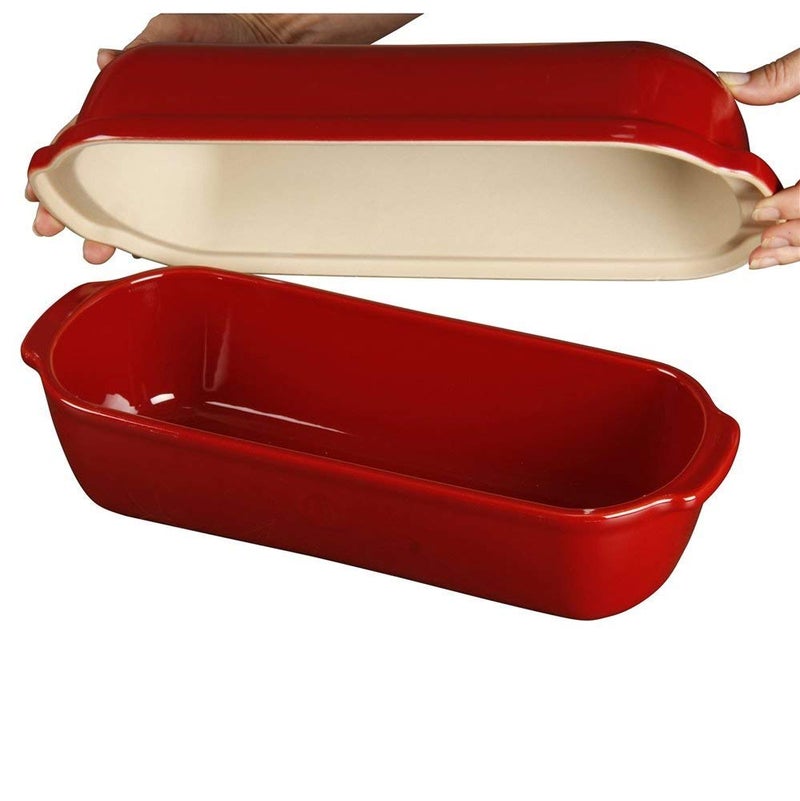 Emile Henry Italian Bread Loaf Baker | Burgundy - Image 3